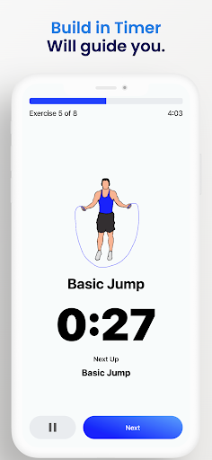 Screenshot of Jump Rope Challenge App