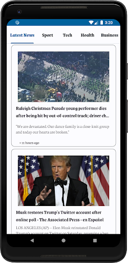 News Flash Screen 2