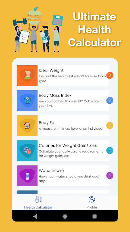 Health Calculator - BMI, Heart - 1.2 - (Android)