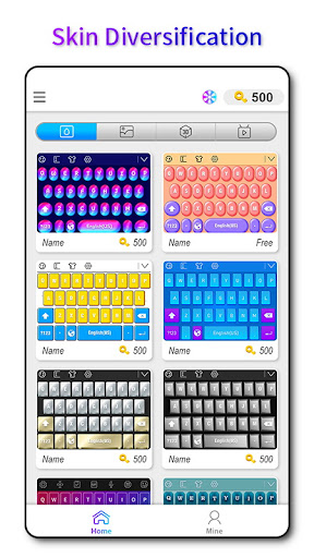 SoCool Keyboard screen 1