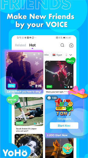 YoHo: Meet Your Friends in Voice Chat Room 4.22.1 screenshots 2