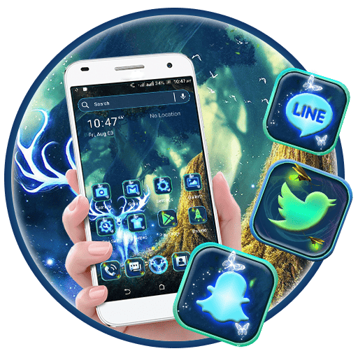 Neon Deer Launcher Theme Windows에서 다운로드