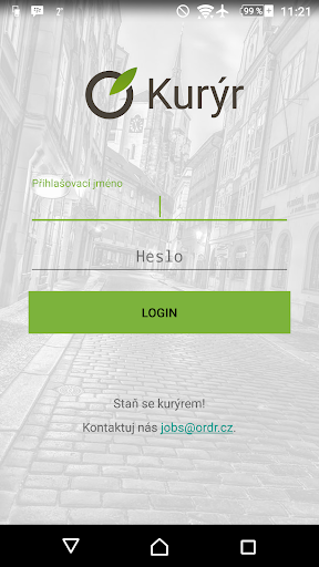 Android application Ordr Courier screenshort