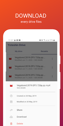 Yoteshin Drive - Cloud Manager Screen 3
