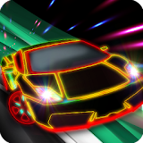 Racing Car Neon icon
