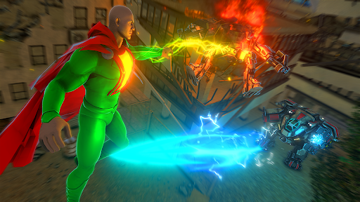 Android application Black Flying Adam Fight Game screenshort