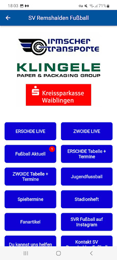 SV Remshalden Fussball Screen 2