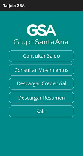 Tarjeta Grupo Santa Ana App Screen 2