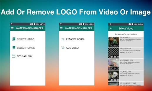 Remove & Add Watermark Screenshot