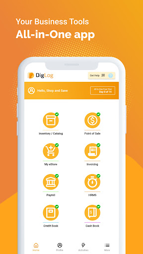 Android application DizLog POS & Accounting App screenshort