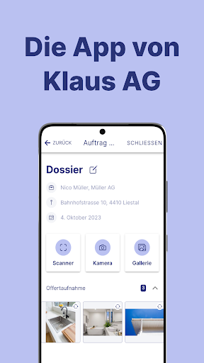 Android application Klaus-App screenshort