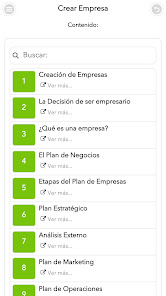 Captura 2 Curso de Creación de Empresas android