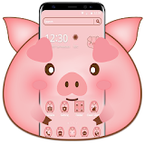 Cute Cartoon Pig Theme icon