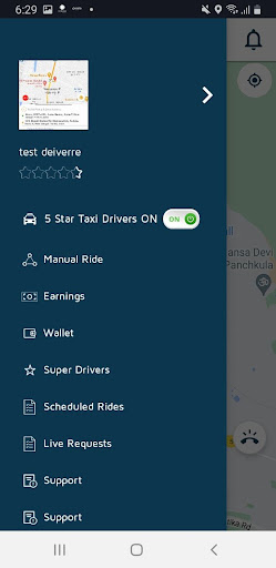 5 Star Taxis Stirling Driver Screen 3