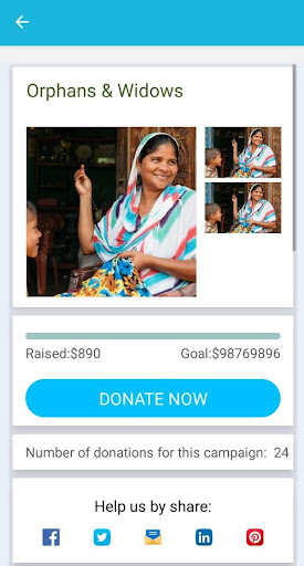 Android application The Aid - Online Charity screenshort