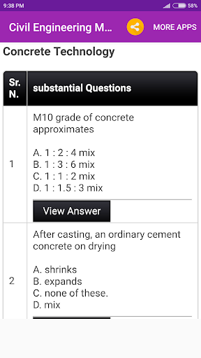 Civil Engineering Handbook Screen 3