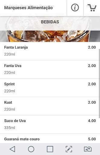 Marqueses Alimentação Screen 2