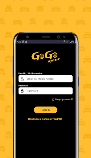 GogoRides Partner Screen 2