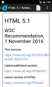 HTML 5.1 Reference