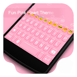 Fun Pink Hearts-Video Keyboard icon