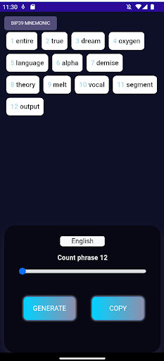 Seed Generator Screen 3