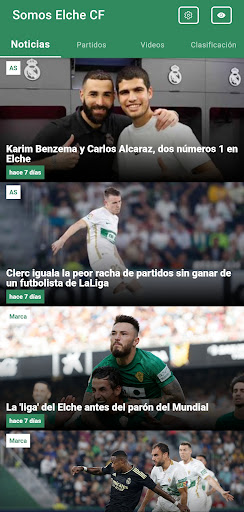 Android application Somos Elche CF News screenshort