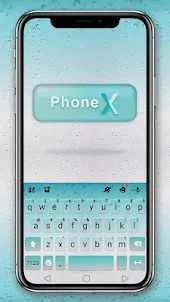 Cyan Phone X Keyboard Theme