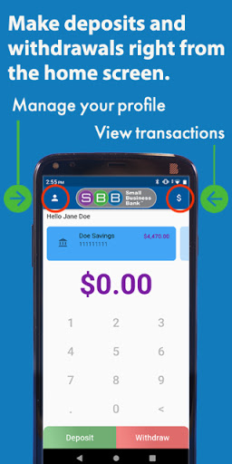 Small Business Bank Mobile Screen 2