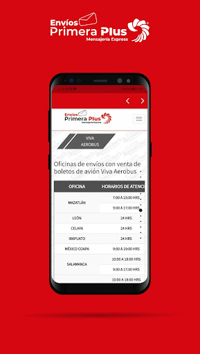 Android application Envíos Primera Plus screenshort