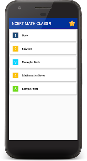 Android application 9th Math Solution in Hindi screenshort
