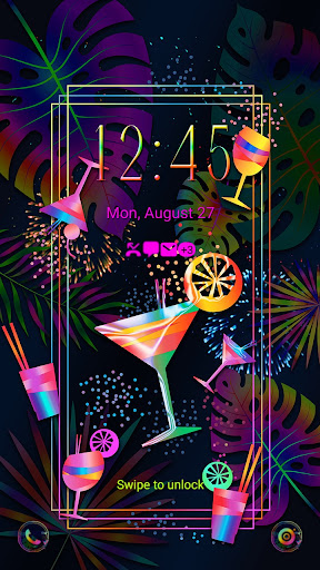 Tropical Cocktail - Wallpaper Screen 2