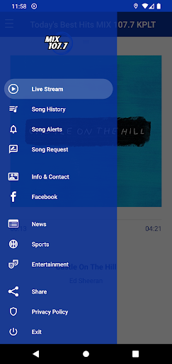MIX 107.7 Screen 3