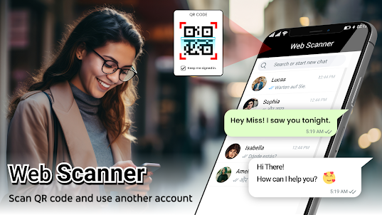 Web scanner dual chat account