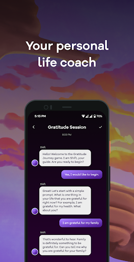 Android application Shift: AI Coach for Success screenshort