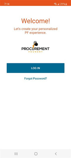 Android application Procurement Foundry screenshort
