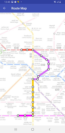 Delhi Metro Route Map And Fare Screen 3