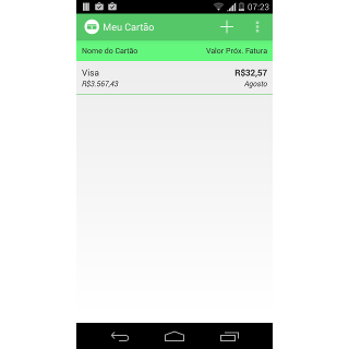 Android application My Card screenshort