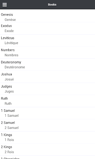 Aperçu de l'application