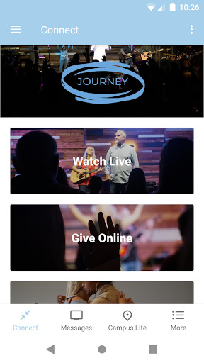 Android application Journey Fellowship Church screenshort