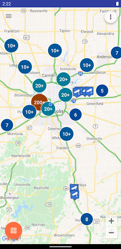 Android application Live Traffic (Indiana) screenshort