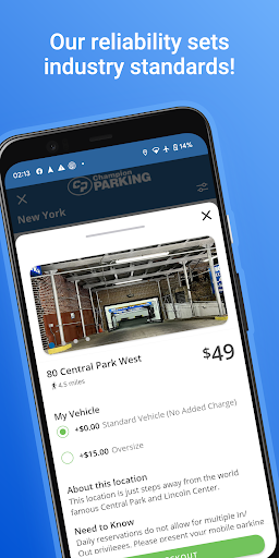Android application Champion Parking screenshort