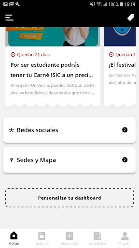 UCOMILLAS App Screen 3