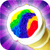 Unicorn Rainbow Ice Cream Cone Cupcake Cooking icon