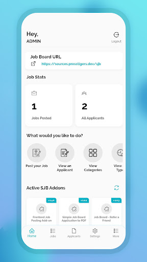 Simple Job Board Screen 2