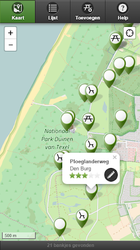 Android application Alle bankjes screenshort