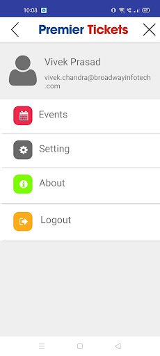Android application Ticket Scan screenshort