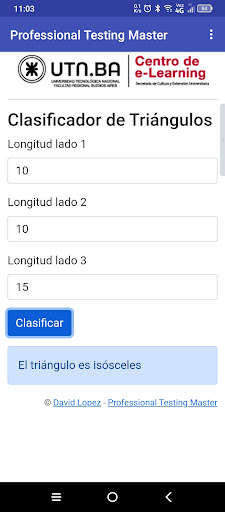 Clasifica Triángulos Screen 2