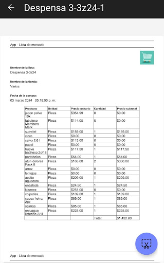 Lista de Mercado Screen 3