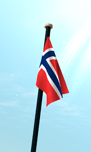 Svalbard and Jan Mayen Flag 3D Screen 3