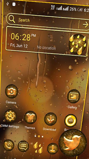 Android application Glass Bokeh Water Drop Theme screenshort